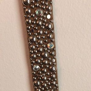 Studded leather belt